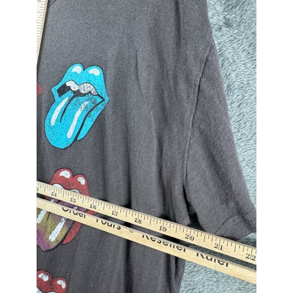 The Rolling Stones Graphic T-Shirt L Multicolor Tongue Logo Brown - Picture 8 of 8